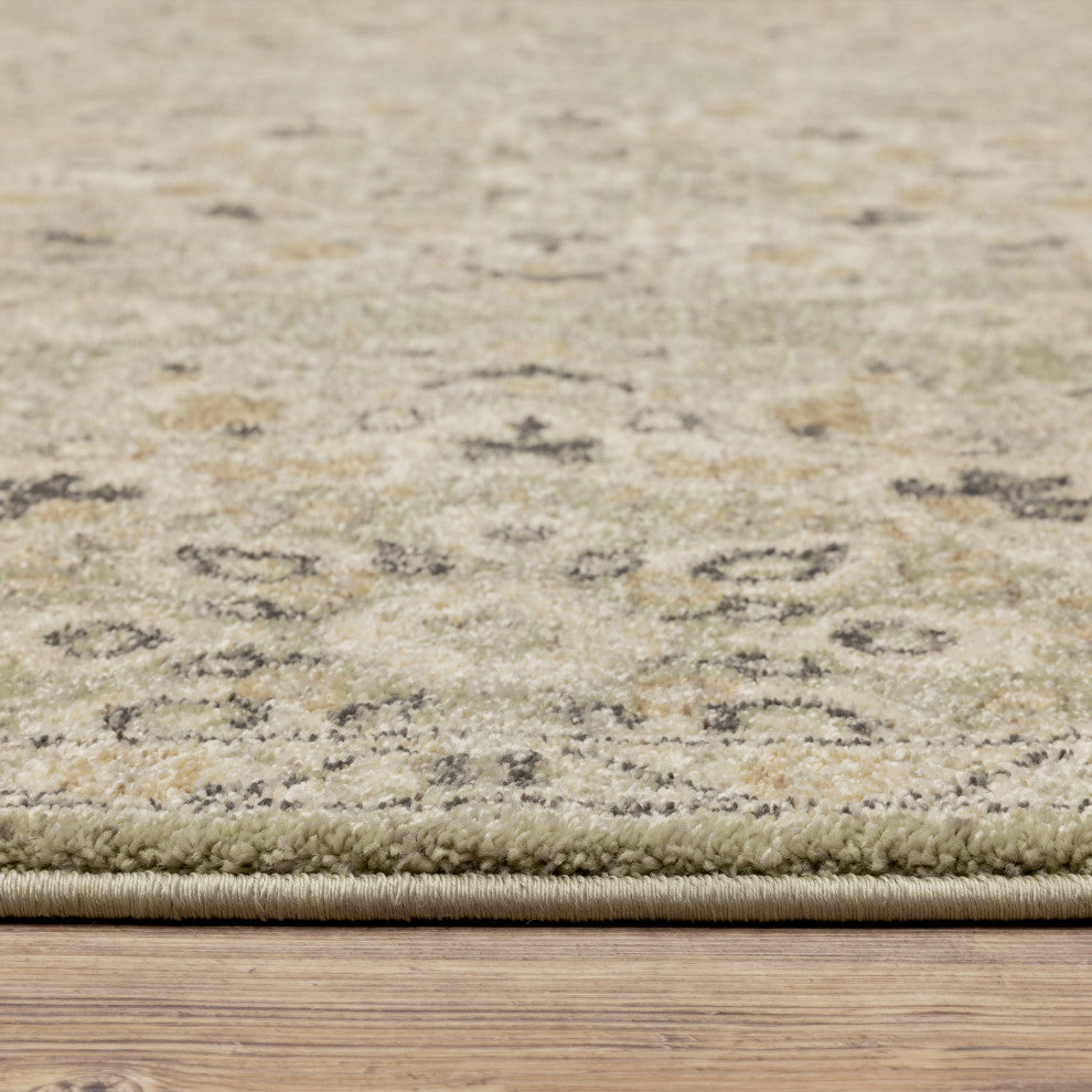 Oriental Weavers Florence Indoor Rug Sage/ Ivory 2'3" X 7'6"