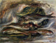 Pierre Auguste Renoir Fish, Gallery Wrapped Canvas Print, 21"x28"