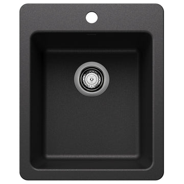 Blanco 443237 Liven 16-3/4" Drop-In/Undermount Single Basin - Anthracite