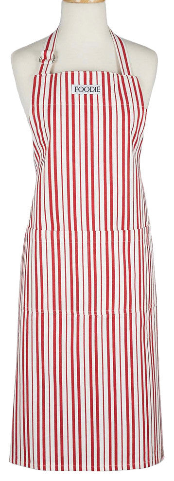 DII Tomato Stripe Foodie Gourmet Chef Apron