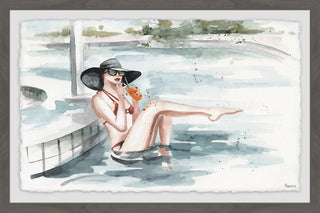 "Let's Get Cool" Framed Painting Print, 18"x12"