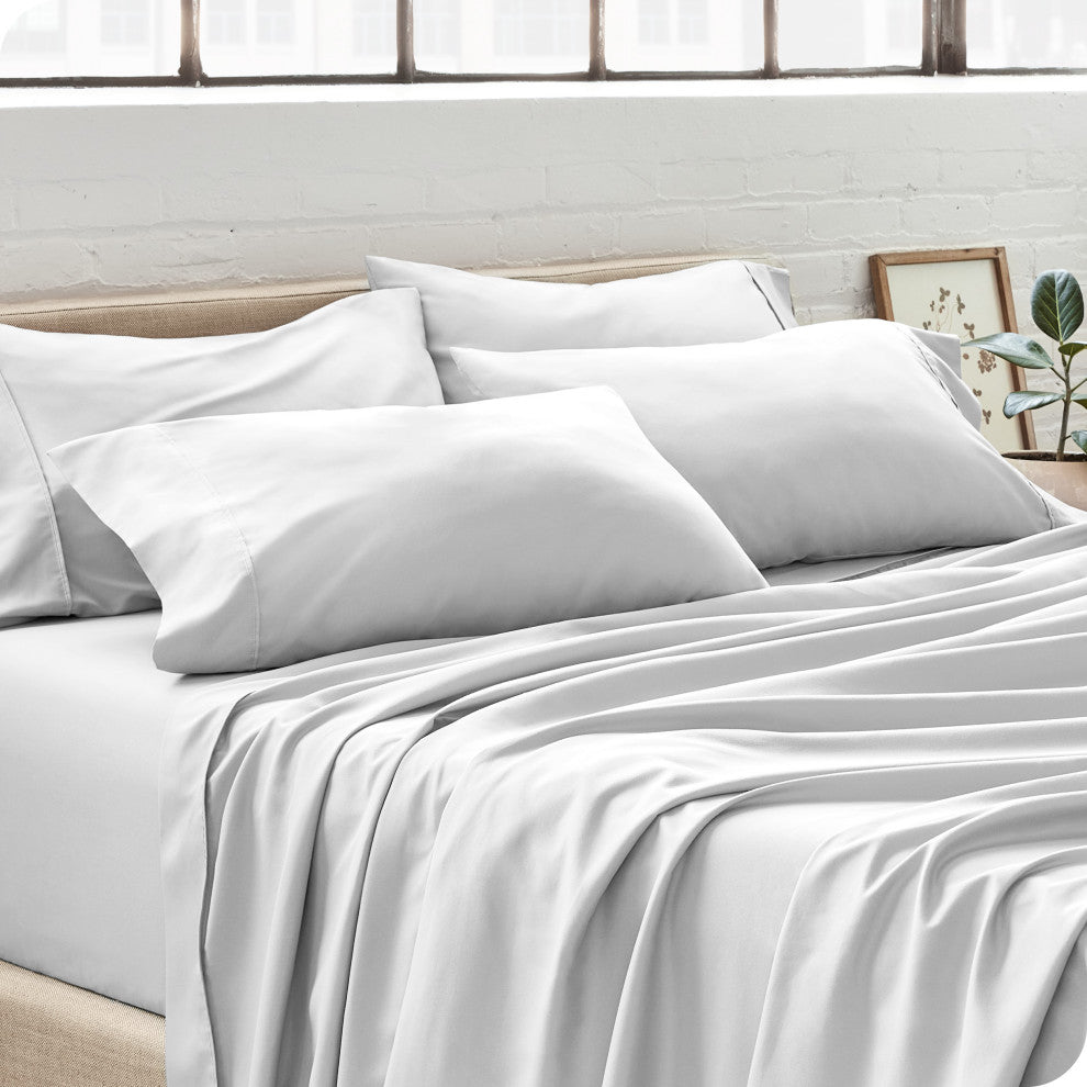 Bare Home Microfiber Pillowcases - Multi-Pack, White, King, Set of 4
