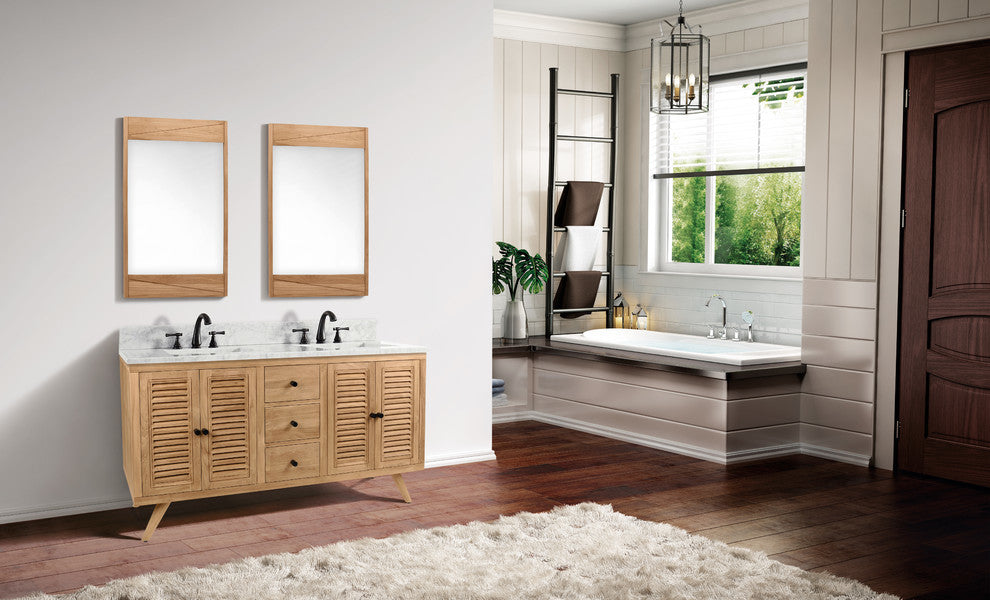 Avanity Teak 24" Mirror, Natural Teak Finish