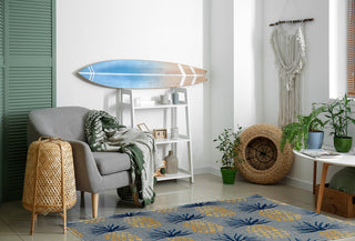 Pineapple Stripes Chenille Rug