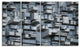 Black Abstract Geometric Background, Abstract Canvas Wall Art, 48"x28", 4 Panels