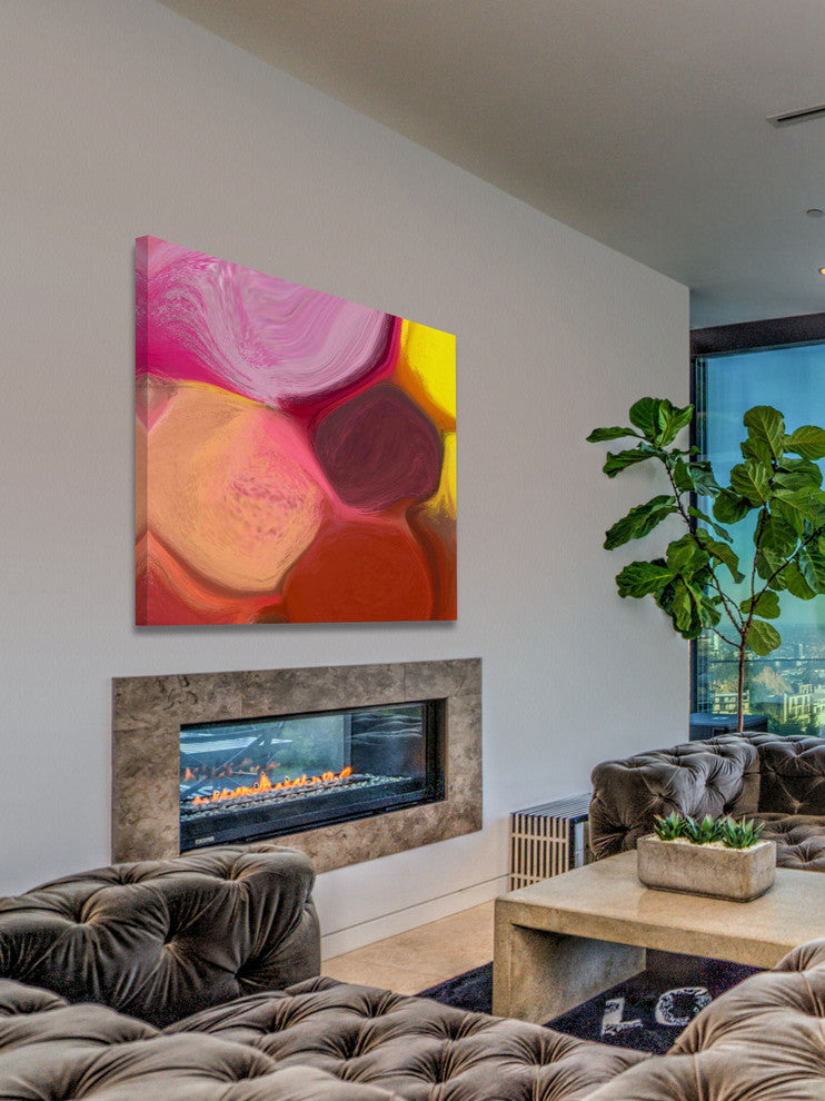 "Color Streams" Painting Print on Canvas by Irena Orlov