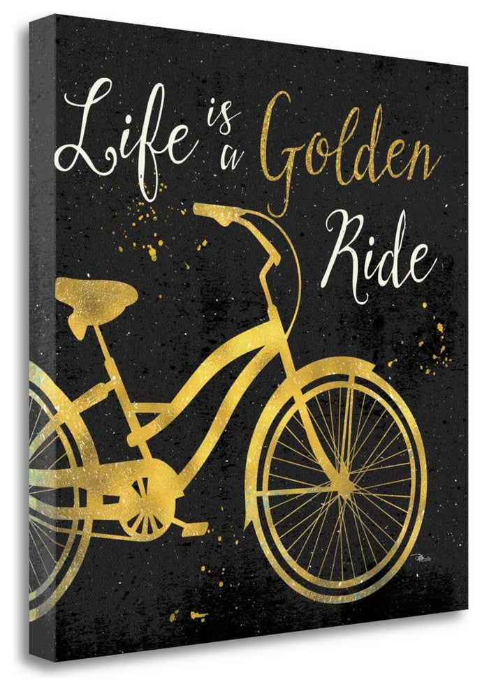 "Golden Ride I" By Pela Studio,Ready to Hang Giclee Print on Gallery Wrap Canvas