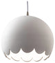 Radiance Scallop Pendant CER-6470-BIS-NCKL-WTCD - Bisque