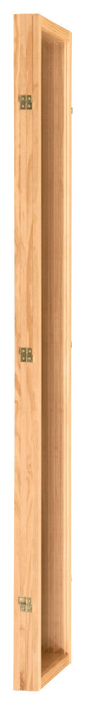 7' Tall Clear Screen, Natural, 4 Panel
