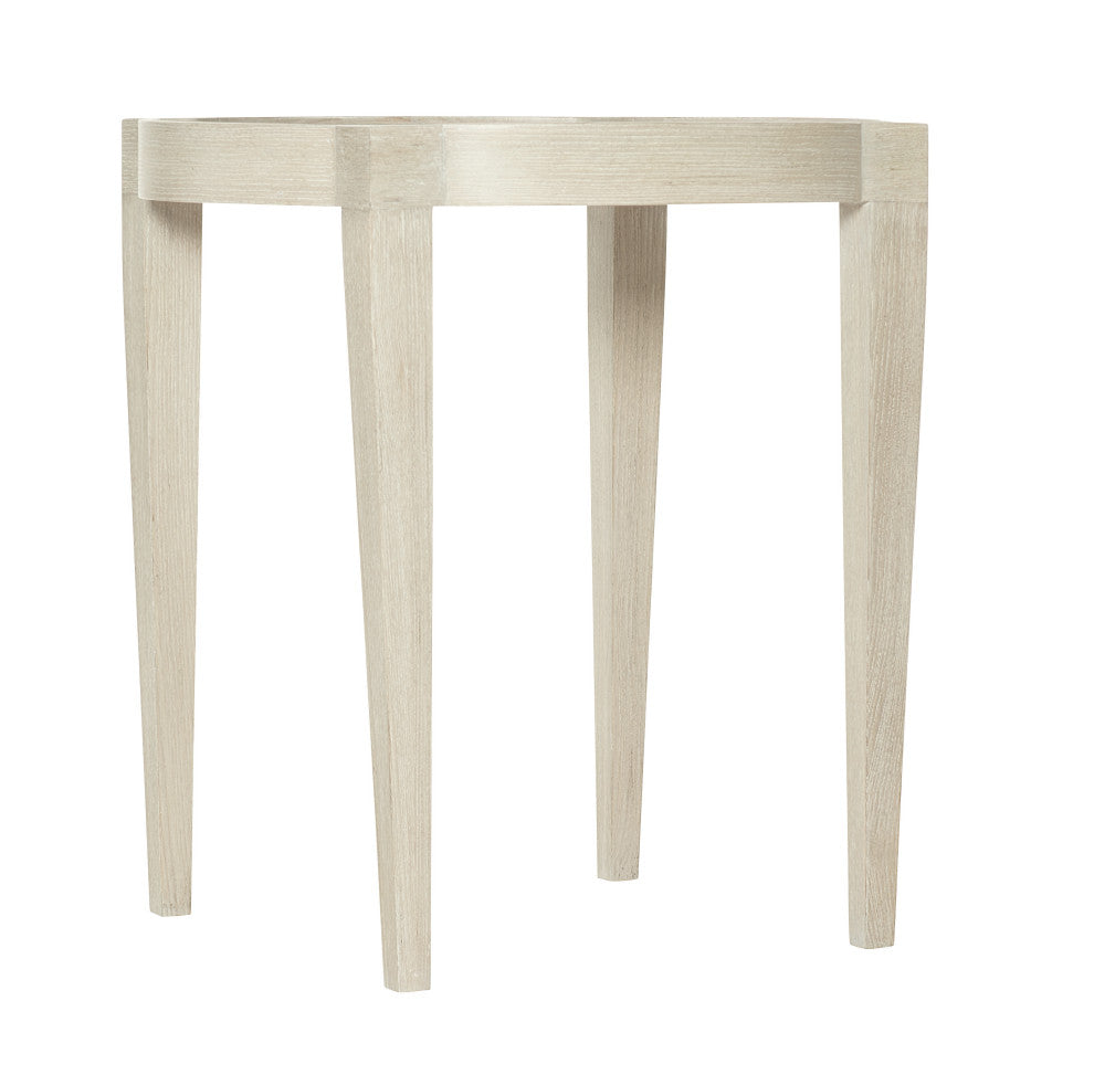 Bernhardt East Hampton End Table, Cerused Linen