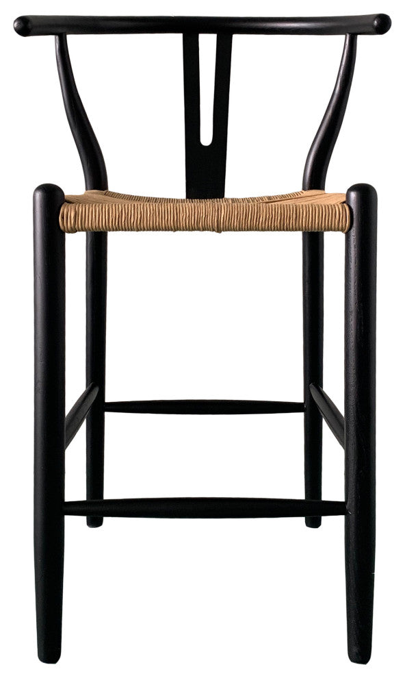 Ventana Counter Stool Black And Natural