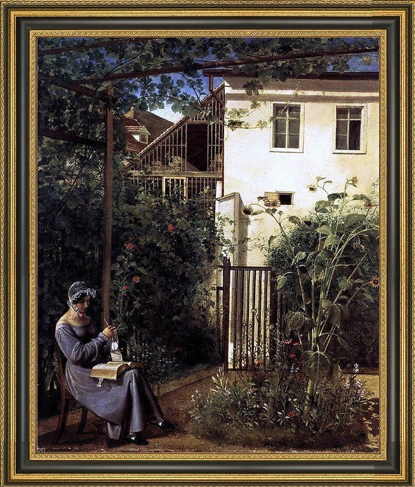 Erasmus Engert Viennese Domestic Garden Framed Premium Canvas Print, 20"x25"