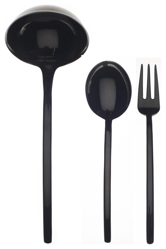 Due Serving Set, Black Gold, 3 Pcs.