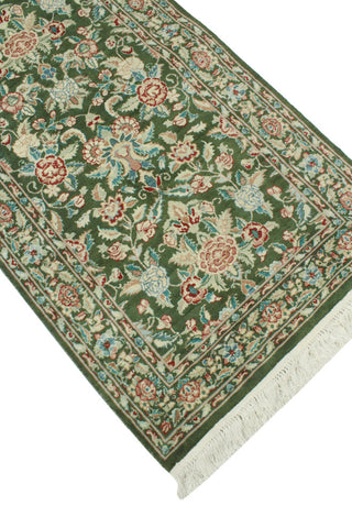 Pak-Persian Hrychlea Green/Beige Runner, 2'5x9'9