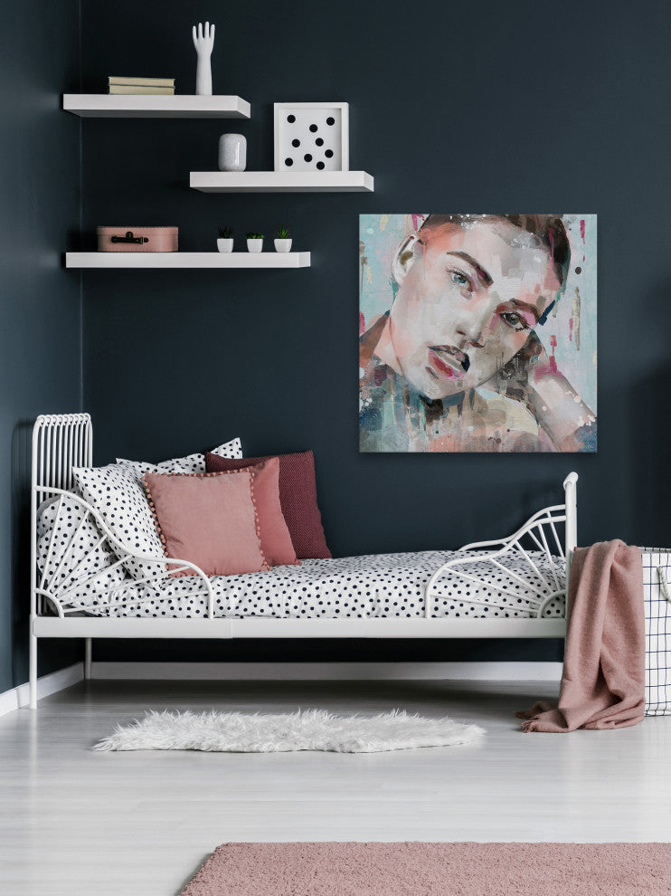 "Alluring Chic II" Painting Print on Wrapped Canvas, 48"x48"