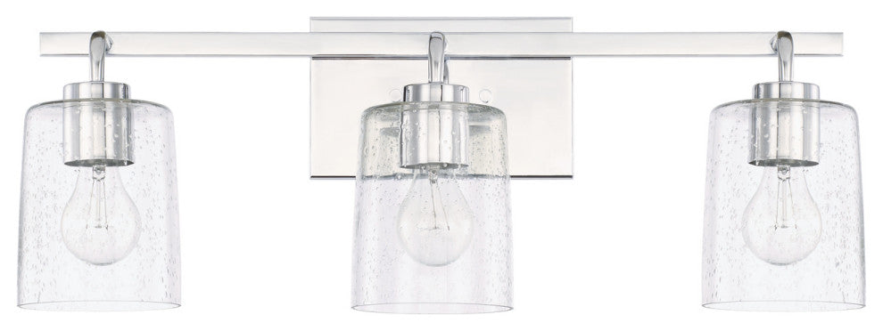 Capital Lighting 128531-449 Greyson 3 Light 25"W Bathroom Vanity - Chrome