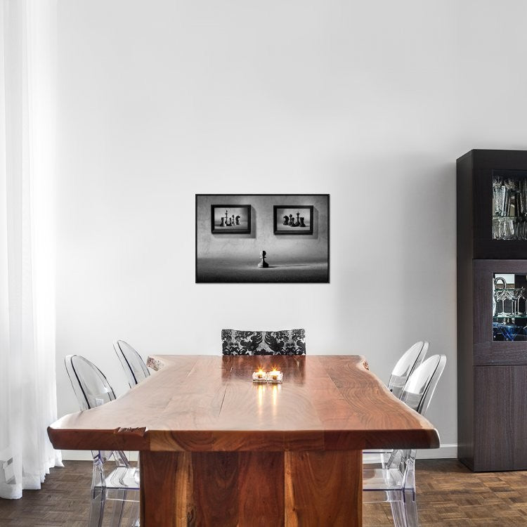 "The Choice To Make" Framed Canvas Giclee by Victoria Ivanova, 31x21"