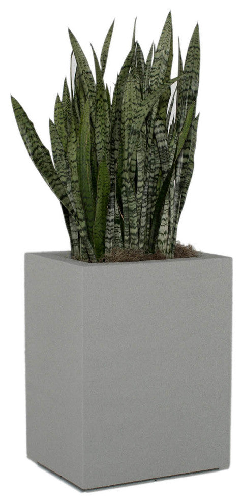 Perth Outdoor Column Planter, Black