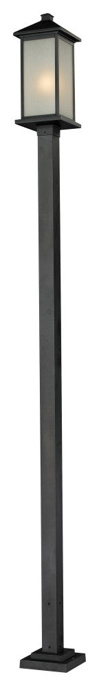 Vienna Collection Outdoor Post Light in Black Finish
