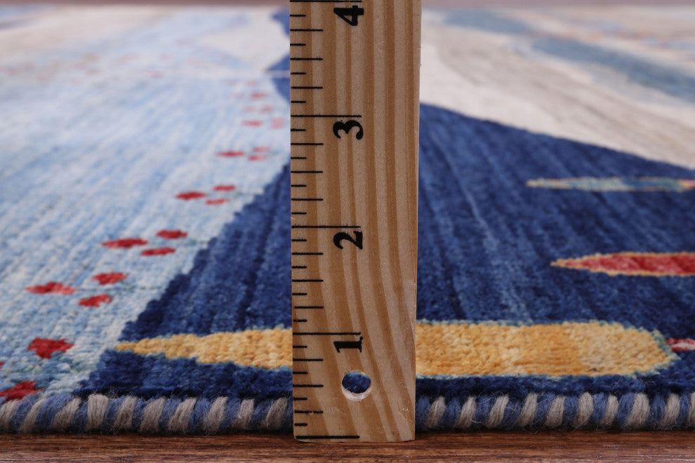 8' 0" X 9' 9" Tribal Persian Gabbeh Handmade Rug Q9759