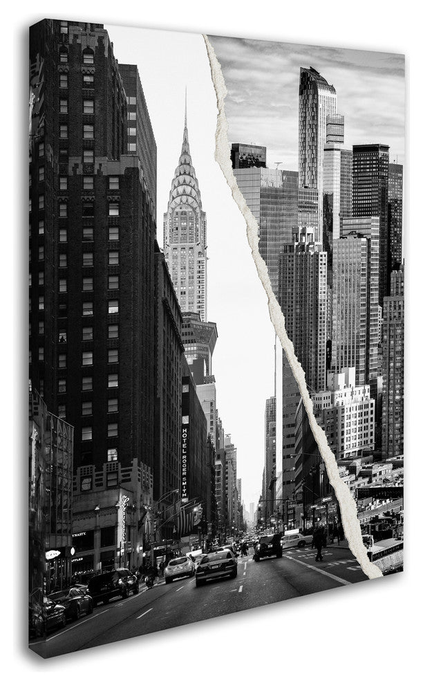 'Downtown City' Canvas Art by Philippe Hugonnard