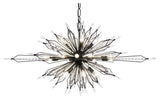 Varaluz 311N20 Orbital 20 Light 48"W Crystal Sputnik Chandelier - Carbon