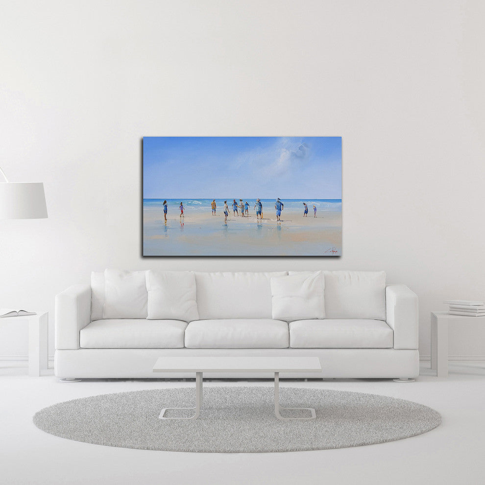 The Fielders by Craig Trewin Penny, Print on Canvas, 30"x18"
