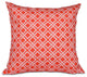 Rope Rigging, Geometric Print Pillow, Red-Orange, 20"x20"