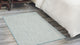 Nourison Courtyard 3' x 5' Ivory Aqua Modern Area Rug