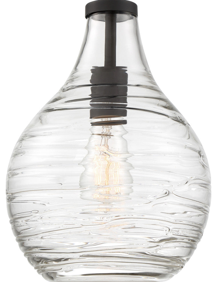 Quoizel QSF4019 Genie 9"W Semi-Flush Ceiling Fixture - Old Bronze