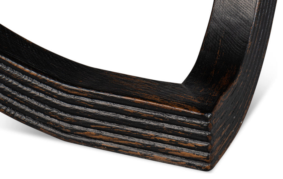 Wavy Coffee Table Antique Black