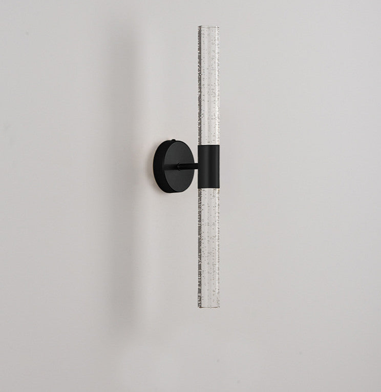 Modern Golden Wall Lamp in Minimalistic Style for Bedroom, Corridor, Black, Warm Light