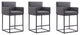 Manhattan Comfort Ambassador Counter Stool, Set of 3