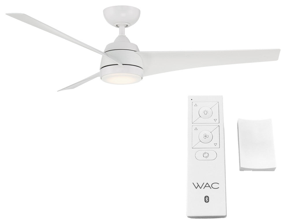 Sonoma Indoor/Outdoor 3-Blade Smart Ceiling Fan 56" Matte White, Light Kit