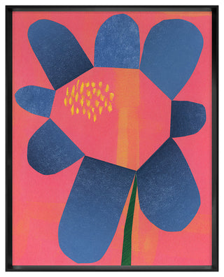 Flower Collage 2 Fine Art Print, Black, 30"x24"