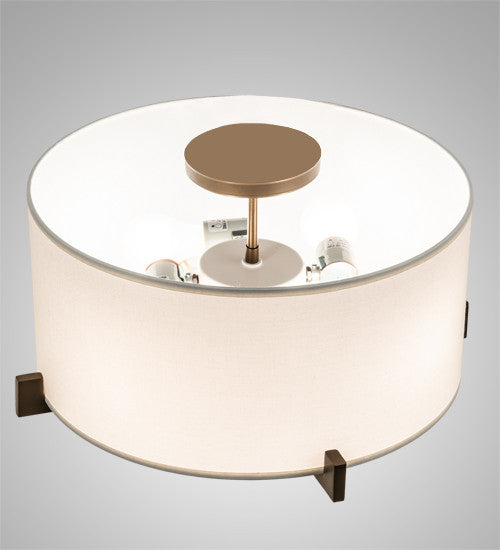 17 Wide Cilindro Structure Flushmount