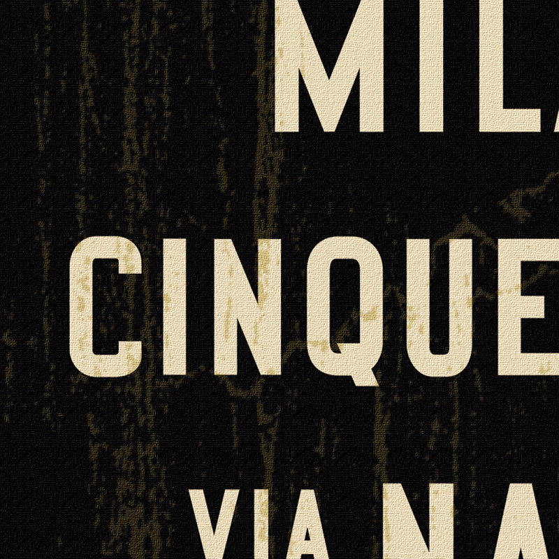The Italian Subway Sign, Subway Art Print 12x36