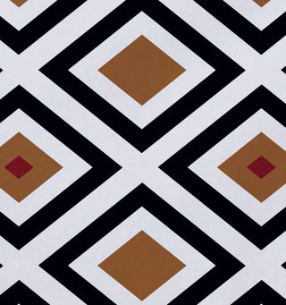 Diamond Mayhem Geometric Print Placement, Caramel, Set of 4