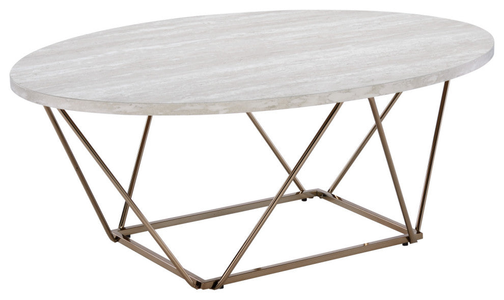 Rowyn Faux Marble Top Cocktail