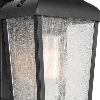 14.75" 1-Light Outdoor Wall Light With Clear Water Glass