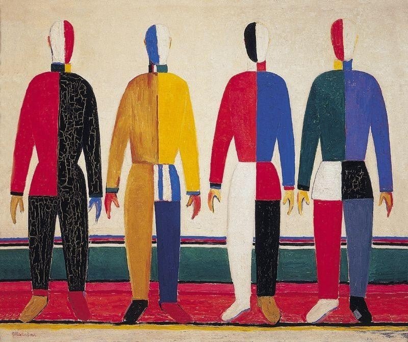 Kazimir Malevich Spotrsmeny, 20"x25" Wall Decal