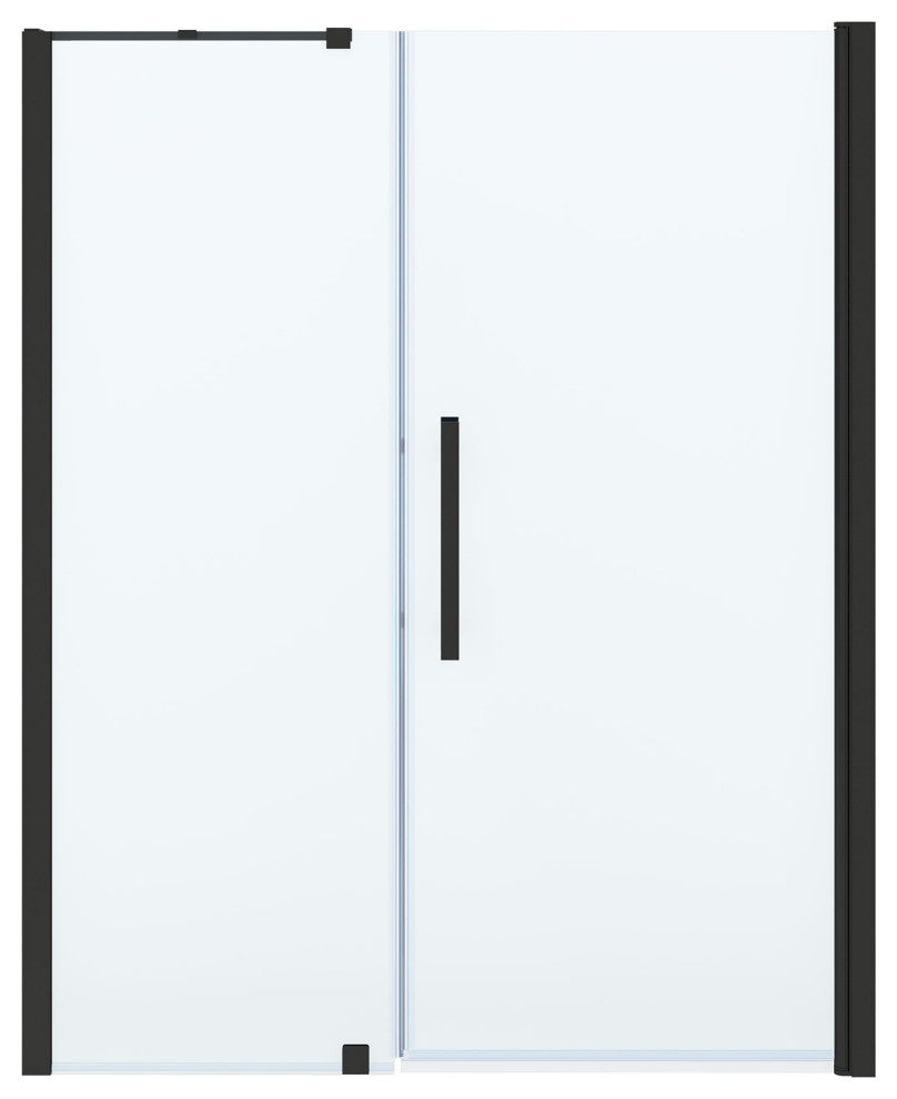 Pasadena 57 1/16-59 1/16"Wx72"H Alcove Pivot Shower Door Black