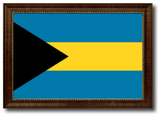 Bahama Country Flag Canvas Print, 21"x30"