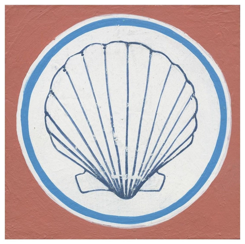"Summer Shells II" Digital Paper Print by Kathrine Lovell, 20"x20"