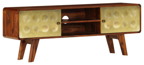 vidaXL TV Stand TV Unit Sideboard Home TV Console Unit Solid Sheesham Wood
