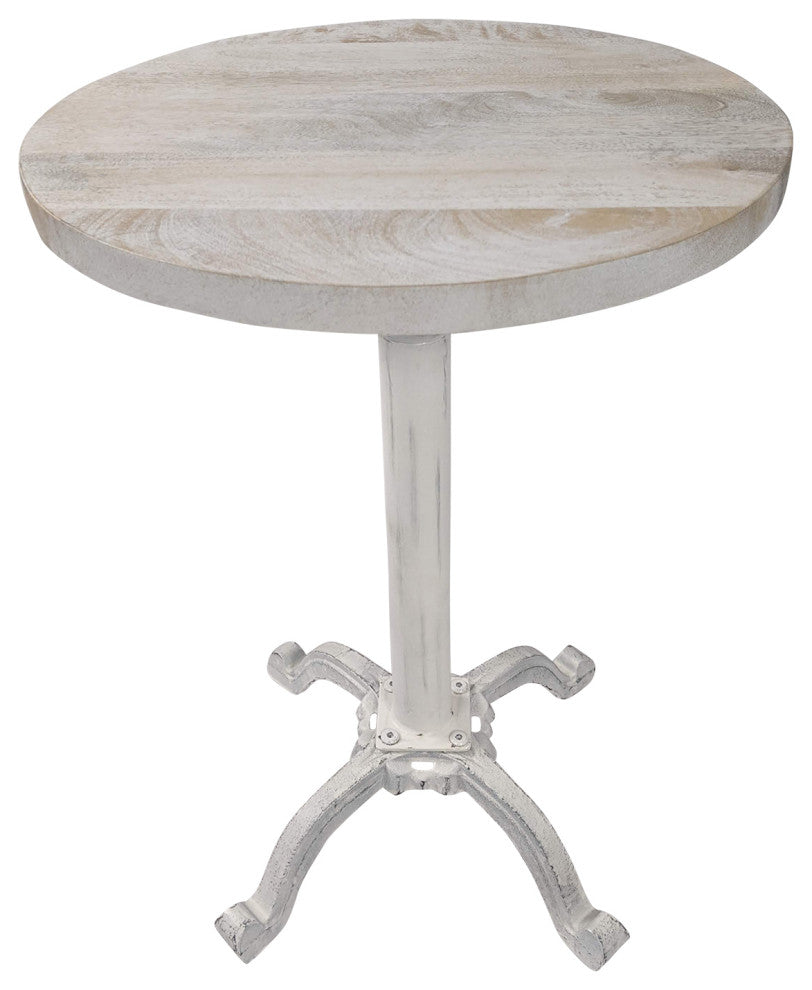 Colton Adj Vintage Table, Whitewash