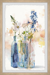 "Bottle Blues" Framed Painting Print, 30"x45"