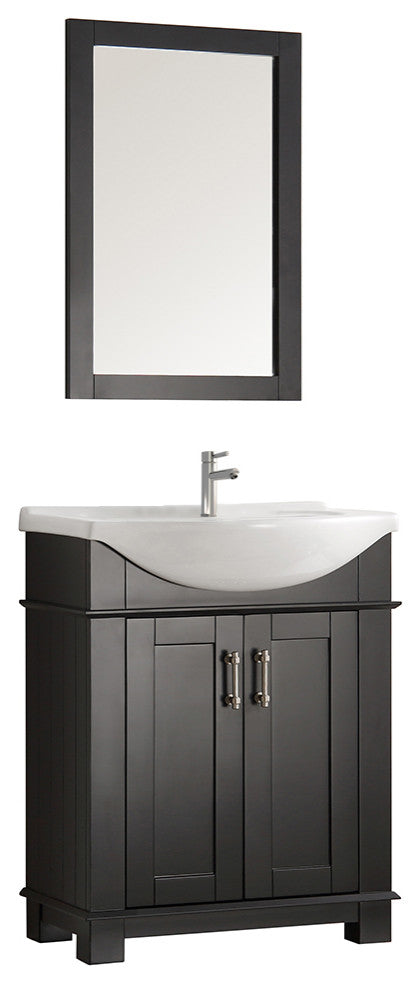 Fresca Hartford 30" Traditional Vanity, Black