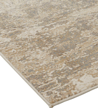 Weave & Wander Frida Ivory/Gray 2'6"x8' Power Loomed Area Rug
