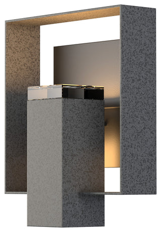 Shadow Box Medium Outdoor Sconce, Coastal Natural Iron/Coastal Black